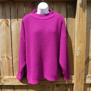 VTG Fall Cuca Monga Fuschia Knit Sweater